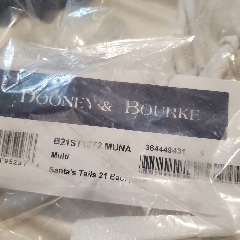 NWT Disney's Dooney & Bourke Holiday Santa's TAIL Backpack, collector's - Picture 9 of 10